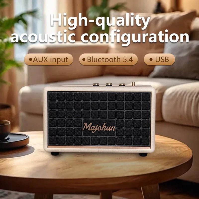 Majohun MJH - D001 Hi - Fi Wooden Speaker – Classic Design, Modern Wireless Sound - Majohun official shop - Focus on Speakers for 30 years
