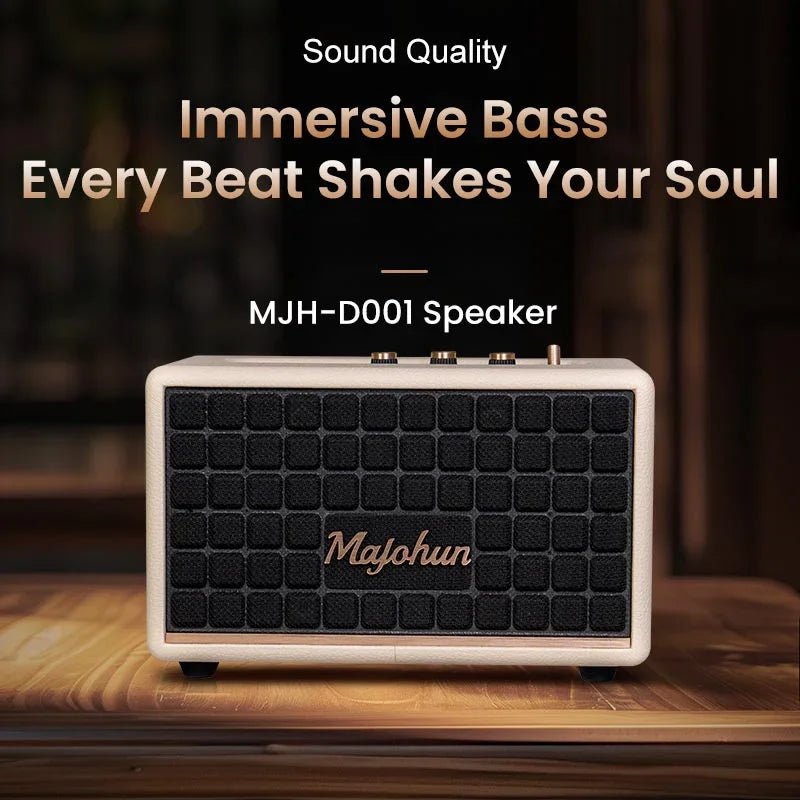 Majohun MJH - D001 Hi - Fi Wooden Speaker – Classic Design, Modern Wireless Sound - Majohun official shop - Focus on Speakers for 30 years