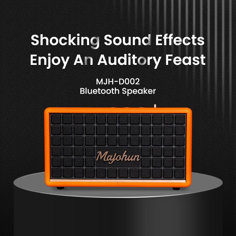 MJH - D002 Premium Wooden Bluetooth Speaker | Strong Bass & Clear Highs - Majohun official shop - Focus on Speakers for 30 years